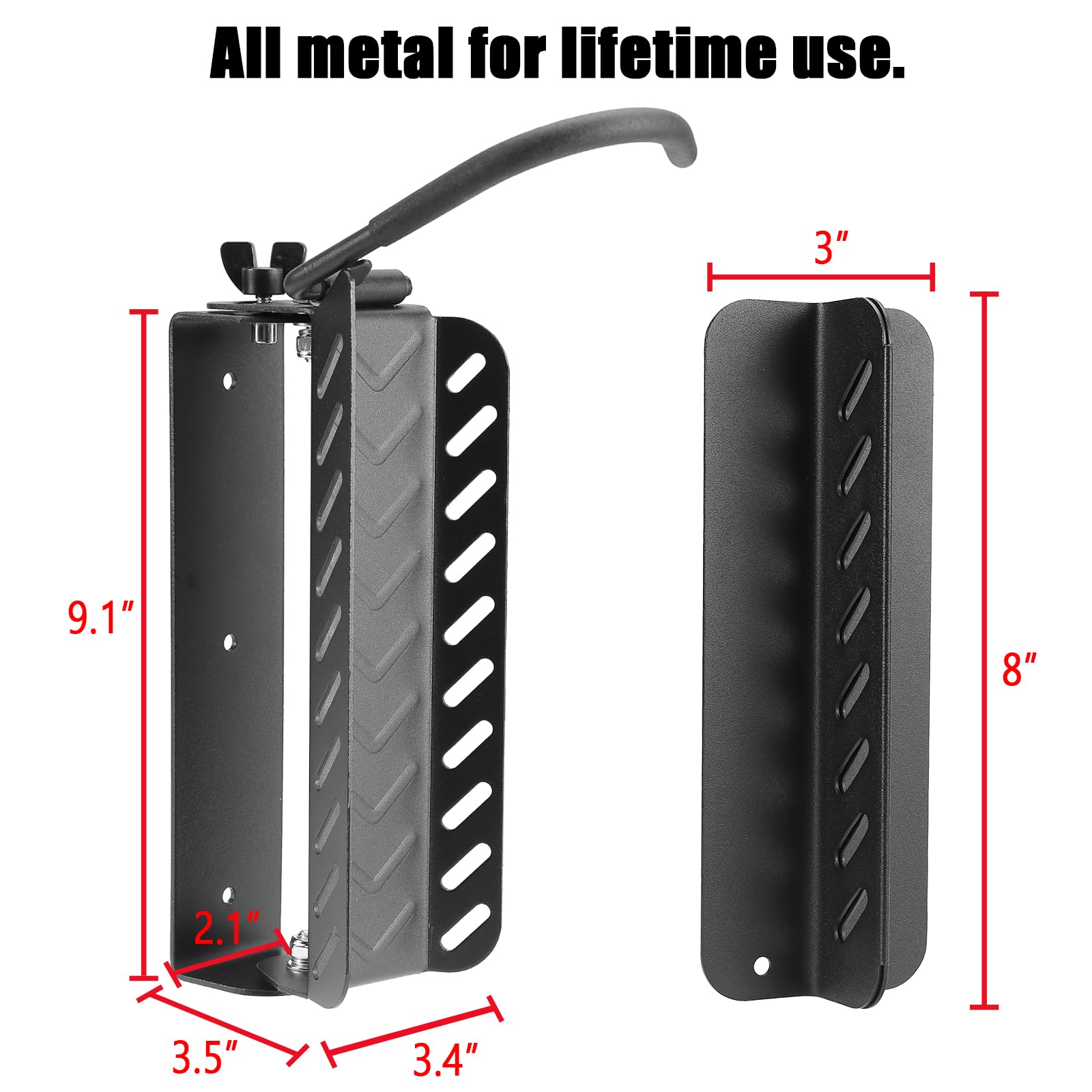 PHUNAYA Soporte de pared vertical para bicicleta, ganchos giratorios para garaje, soporte de bicicleta, ganchos de bicicleta, almacenamiento de jardín interior y exterior, 1 paquete