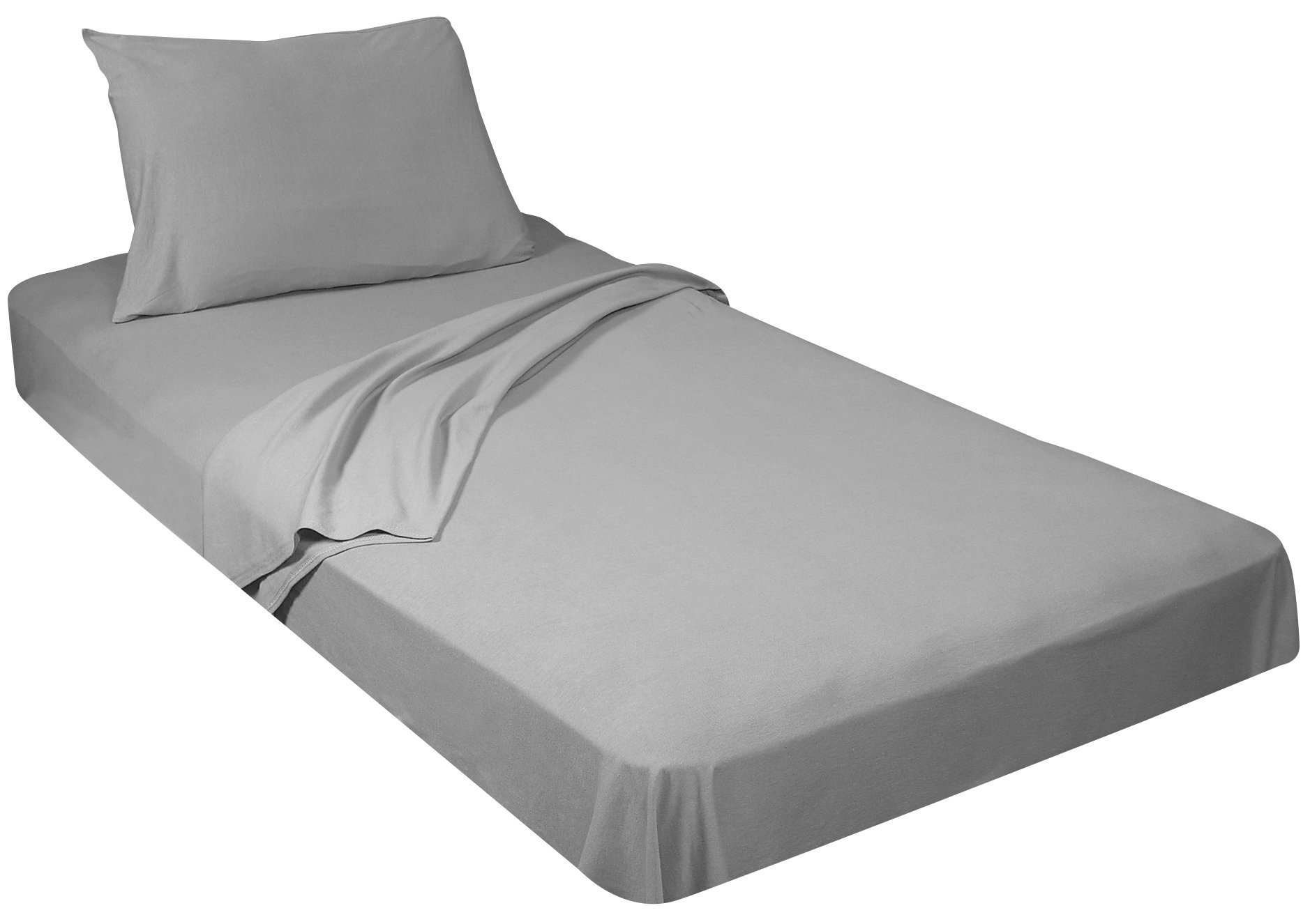 Camp de lit pour le camping et les vacances en toile jersey douce de taille twin