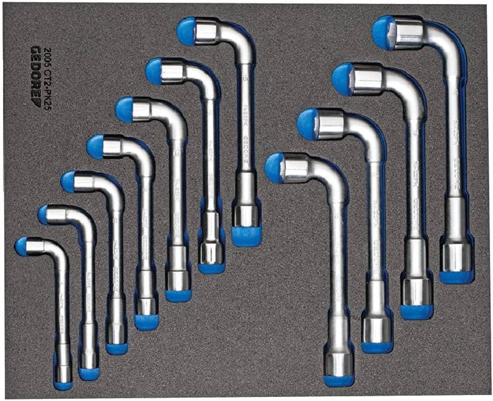 Gedore 2005 CT2 – 25pk – Pipe Wrench Set in Module Ct 2/4, 11 PZS