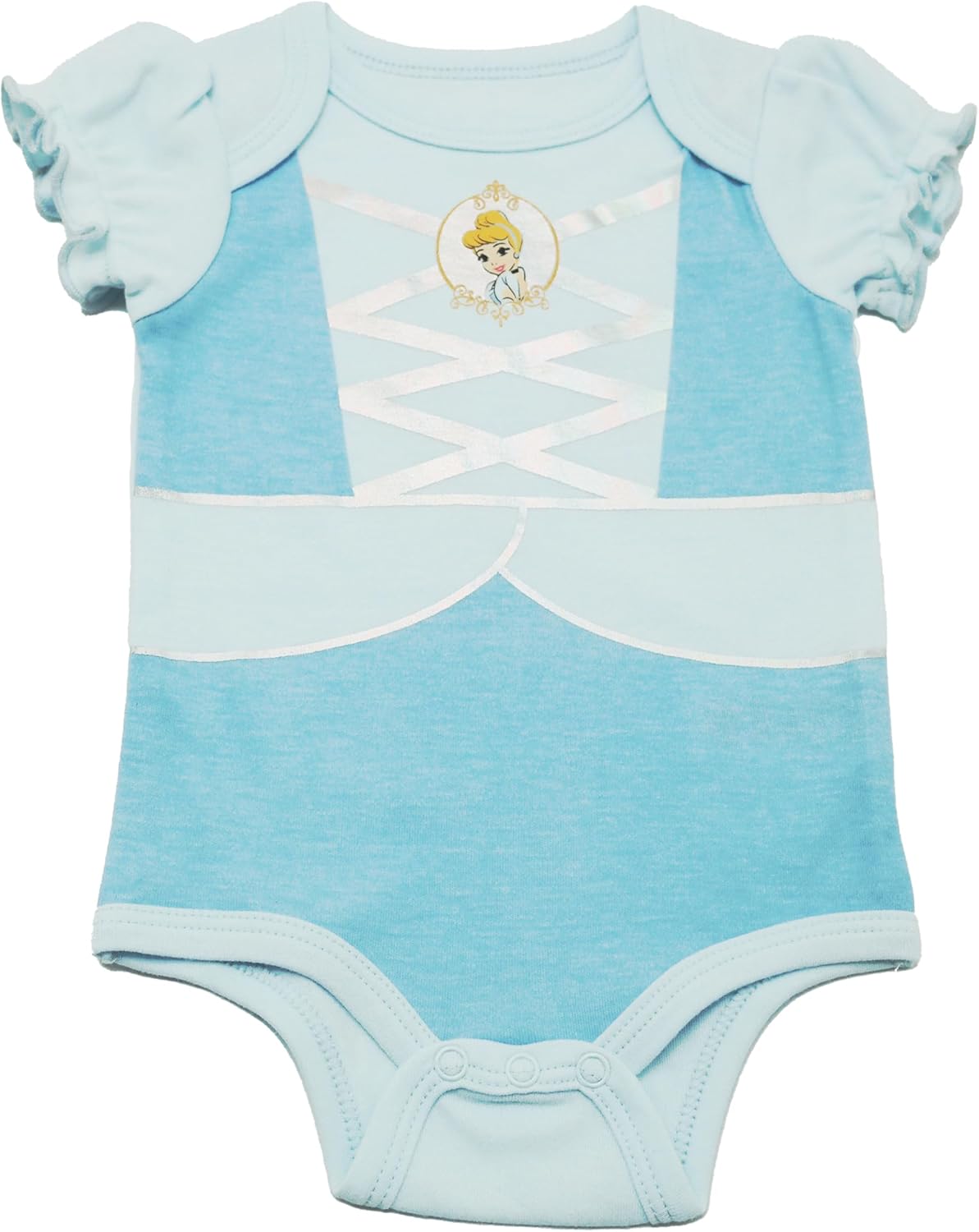 Magic Threadz Disney Clothes Baby Girls 3-Pack Bodysuits – Minnie Mouse, Princess & Toy Story Newborn Outfit Set (0M–9M)