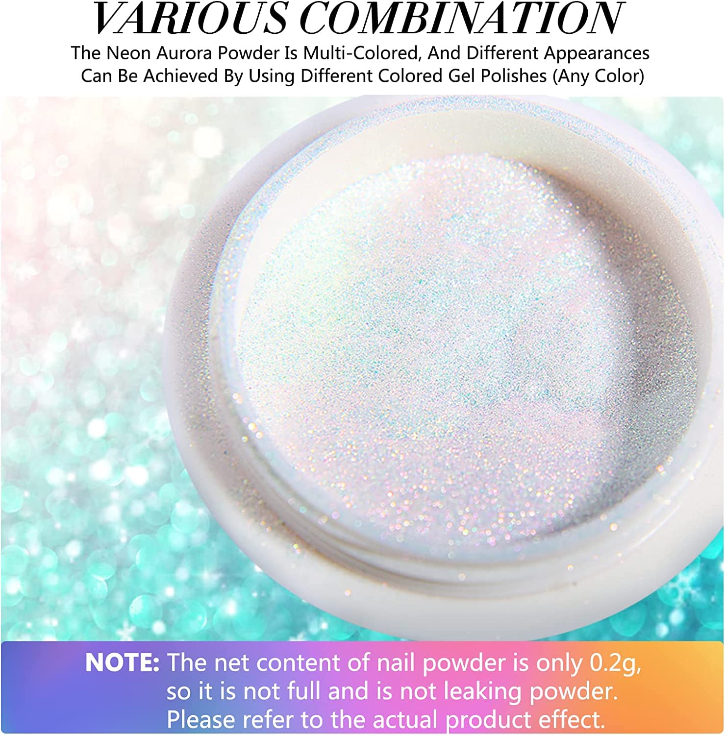 Chrom Glitzerpuder Für Nägel – 2 Stück Pearl Chrome Powder Mit Spiegeleffekt, Für UV-Gel & Acrylnägel