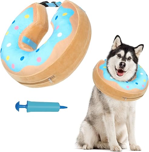 BINGPET Collar de cono suave para perro, alternativa de recuperación suave para perros grandes, medianos y pequeños después de una cirugía, collar