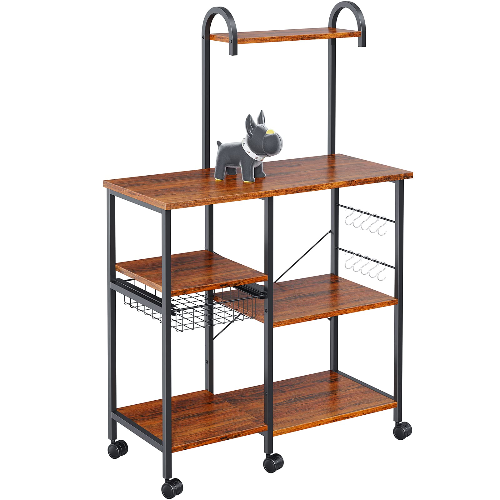 Buy ODK Kitchen Baker's Rack with Wheels Utility Storage Shelf