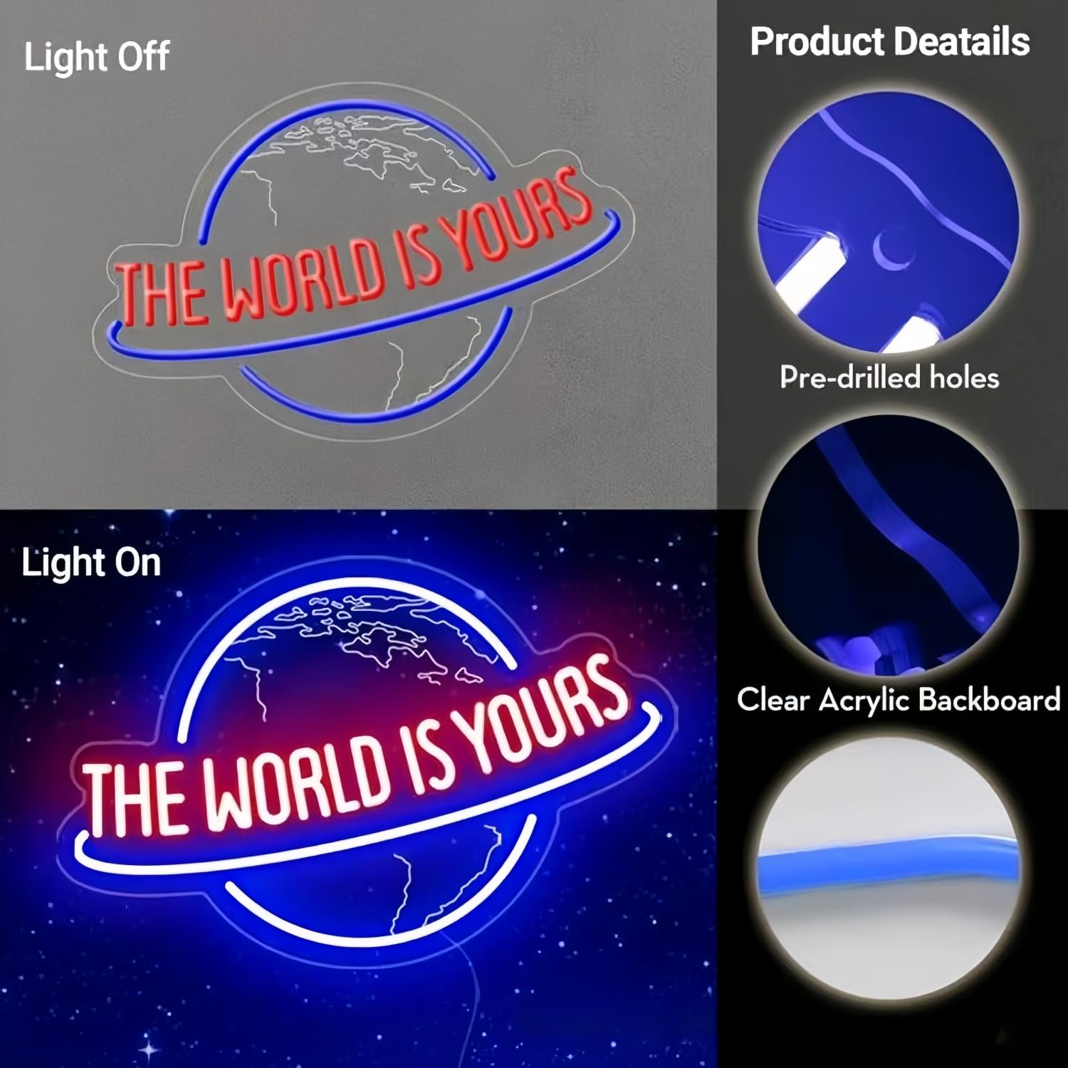 Insegna Al Neon LED 'Migliore Insieme' Per Matrimonio - Luce Acrilica Dimmerabile, USB, Decorazione Parete