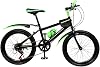 20 Inch Kids Mountain Bike, MTB Mountain Bike, 7-Speed City Bike, High Carbon Steel Bicycle, with Fenders, Water Bottle & Storage Bag, for Adolescent Mountain Roads,Sandy Areas,Wetlands,Green