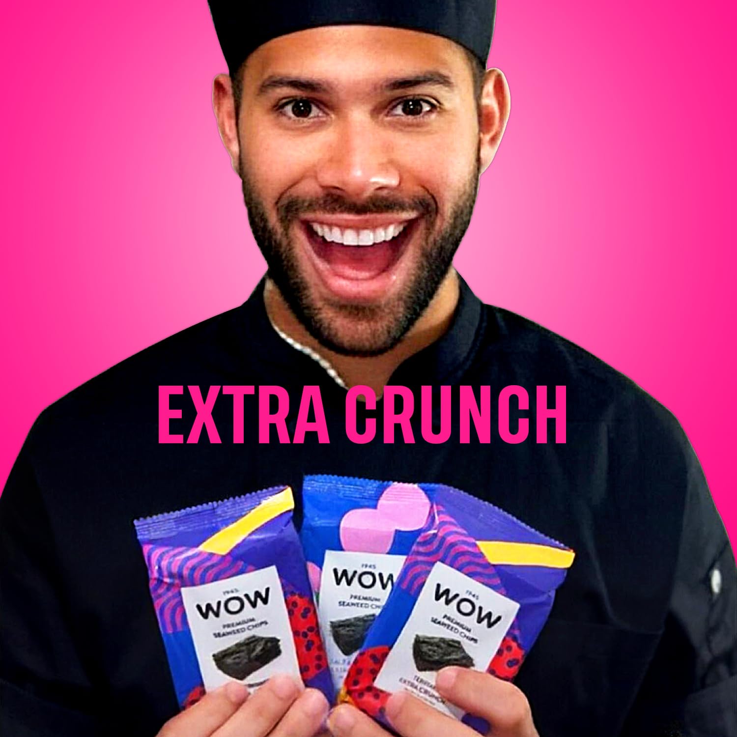 1945 WOW Premium Roasted Korean Seaweed Snacks, Teriyaki - 20 Count, Vegan, Gluten Free, Non-GMO, Keto, Extra Thick, Crunchy, & Healthy Snacks for Kids & Adults