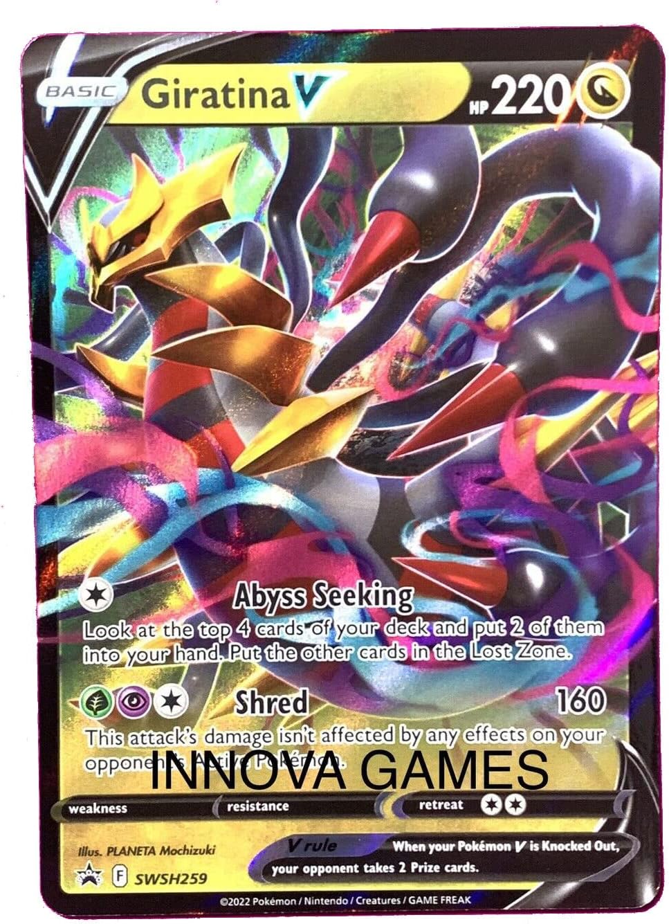 Pokemon Pok mon - Giratina V SWSH259 Lost Origin - Black Star Promo - Holo Foil Card