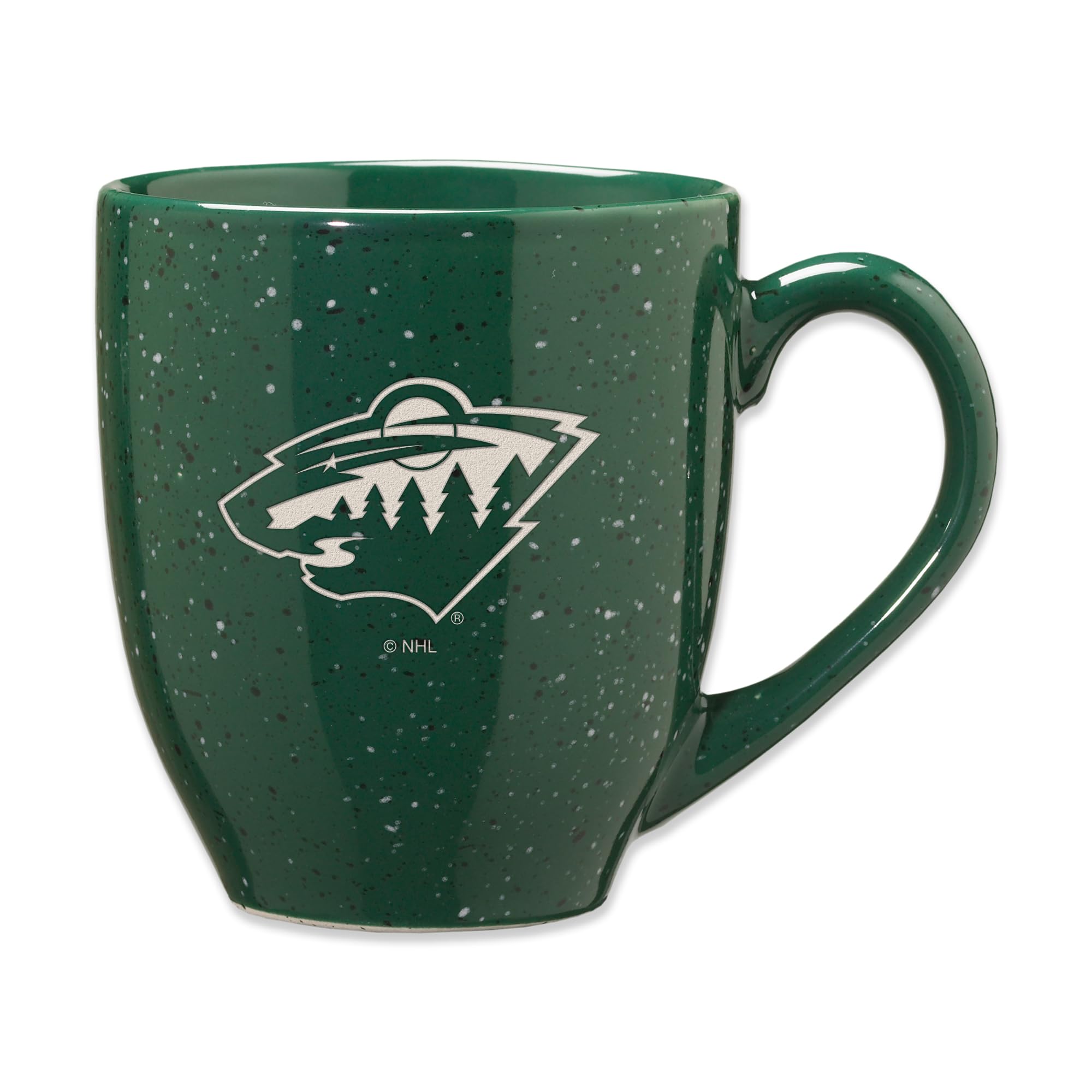 Rico Industries NHL Hockey Toronto Maple Leafs Royal 16 oz Team Color Laser Engraved Speckled Ceramic Coffee Mug