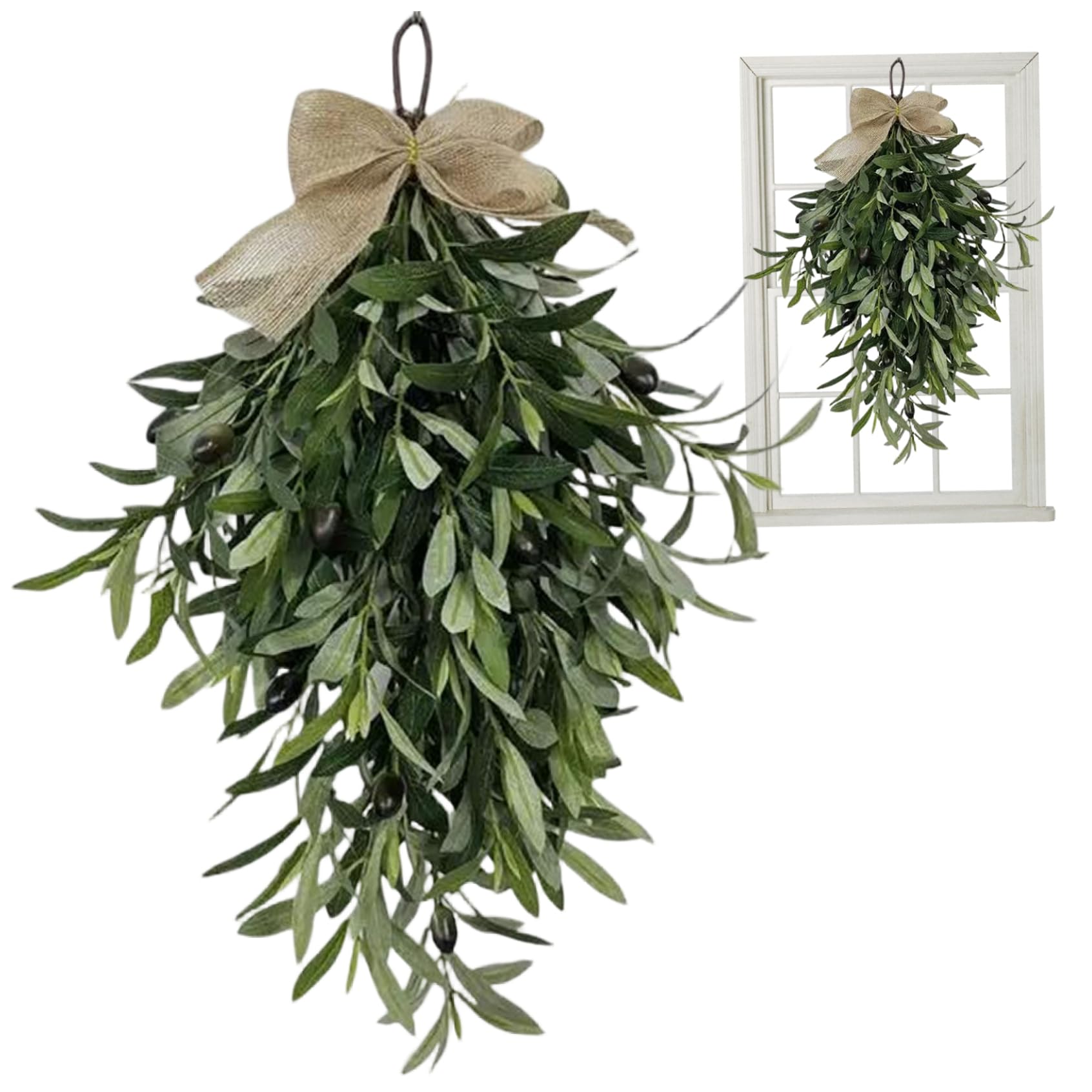 Couronne de porte olivier larmier pour arche mariage