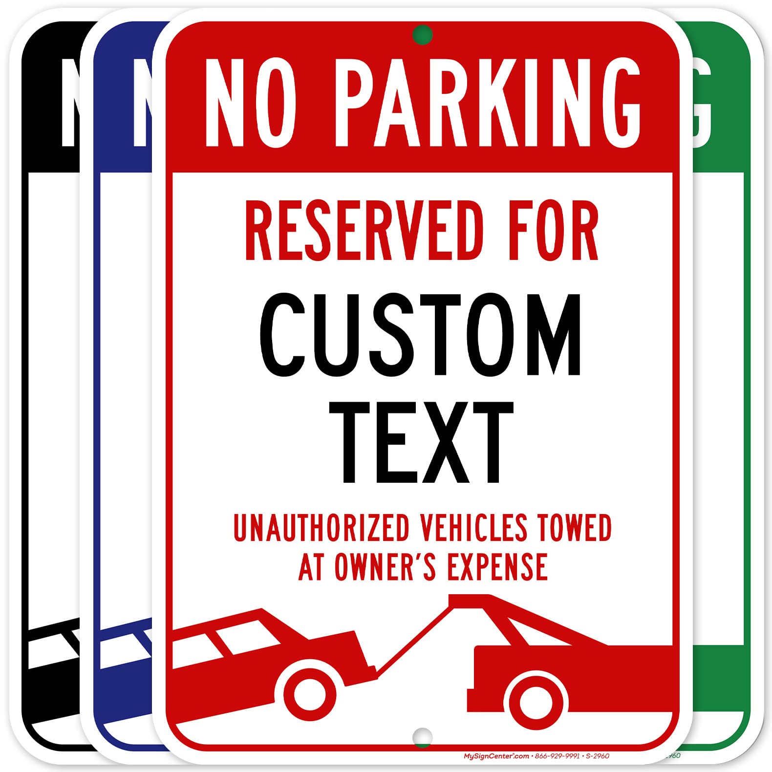 Amazon.com: Custom No Parking Sign, Custom Reserved Parking Signs