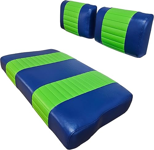 E-Z-GO Marathon "STAPLE ON" - Funda para asiento de carrito de golf (2 rayas) a elegir entre 30 colores, fundas de asiento de carrito de golf