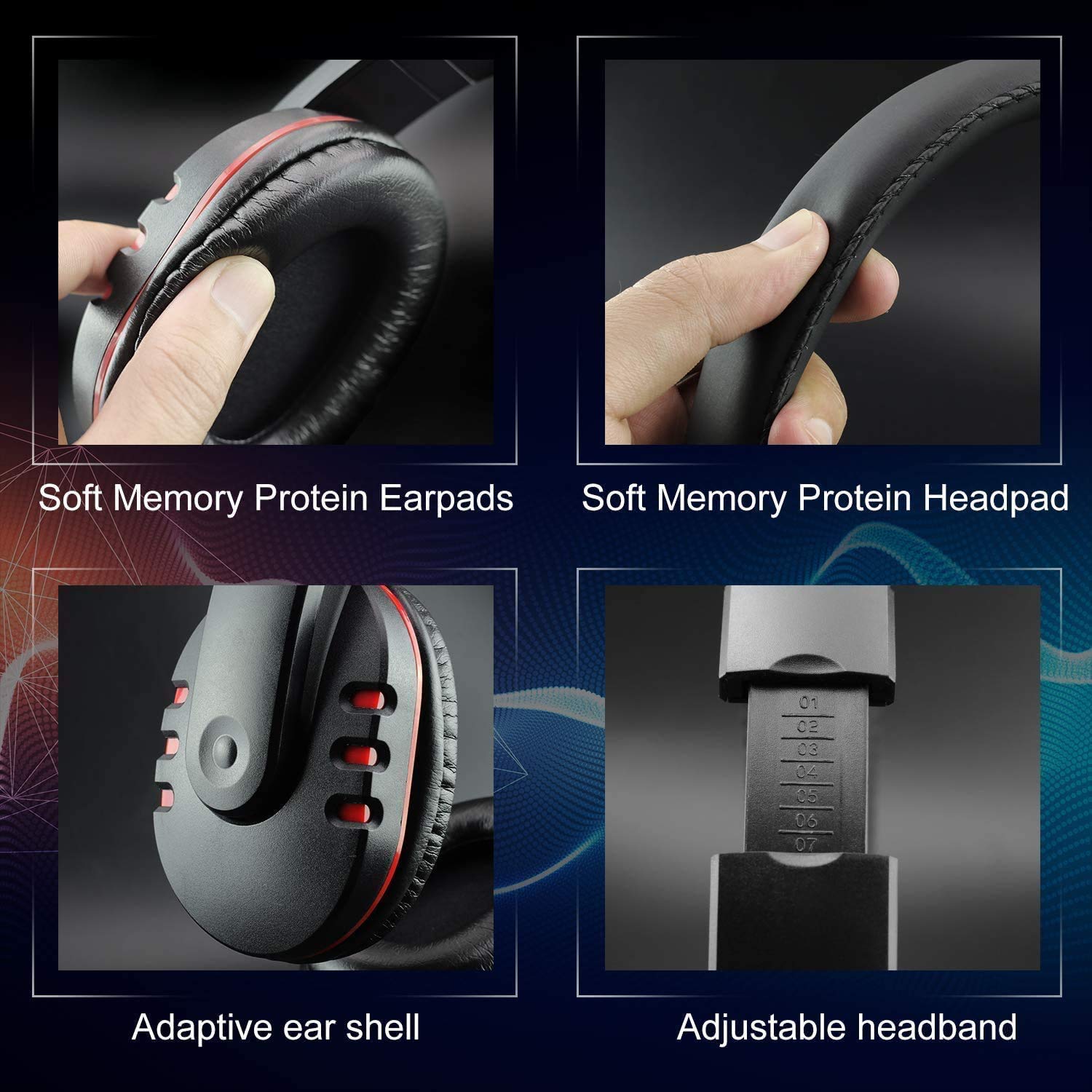 JAMSWALL Gaming Headset for Ps4 Xbox 