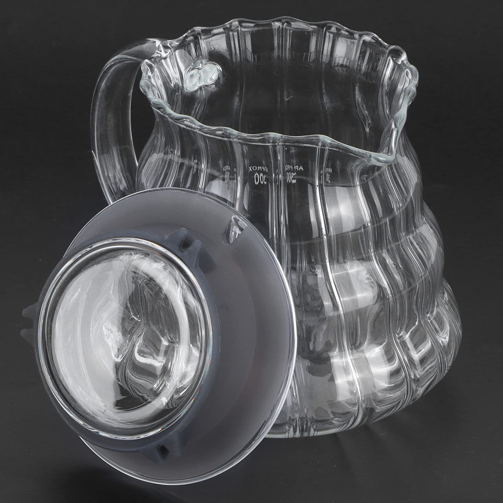 Coffee Pot High Borosilicate Glass Coffee Maker Pour Over Kettle Teapot for Home Office Kitchen (300ml)