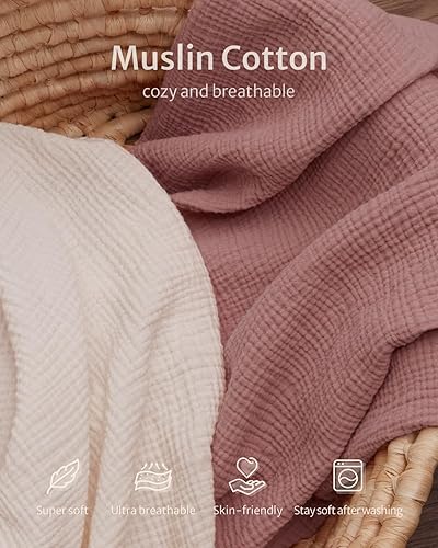 Miniatura 2 de Sábanas de muselina para cuna para niñas y niños 100  algodón con hojas neutrales sábana bajera ajustable para cuna estándar y colchón de cama para