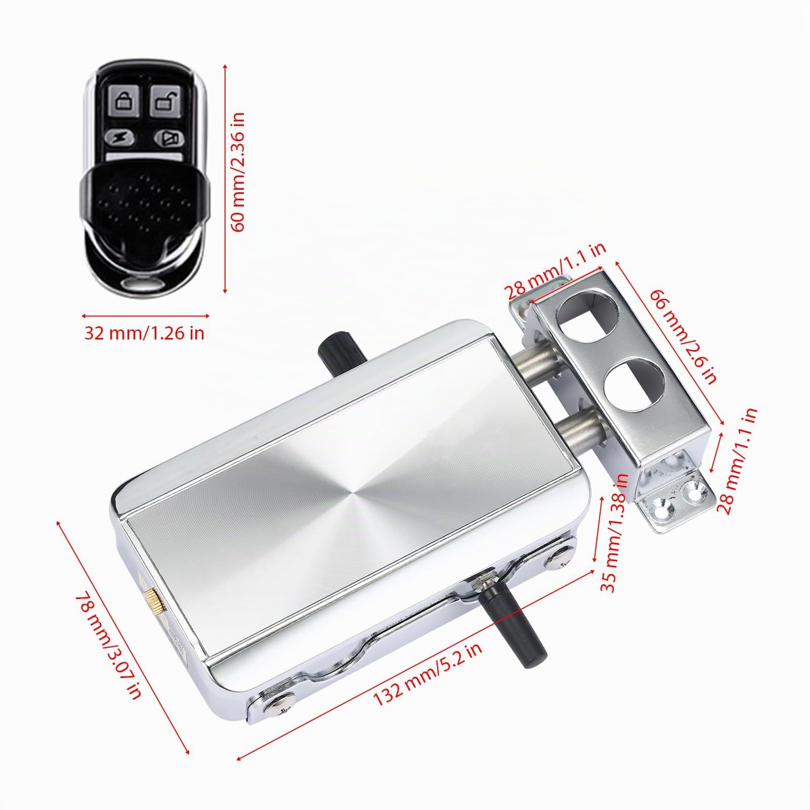 ACAGALA Home Door Lock Kit Mando a distancia Keyless Entry Cerradura Electrónica Smart Wireless Anti-Theft Deadbolt Sistema de Control de Acceso para Casa Hotel Apartamento