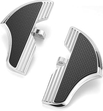 Chrome Defiance passenger footrest floorboards street road glide Male Mount Foot Pegs for Harley Touring models FLTR FLHX Softail Sportster XL 883 with footrests Chromed