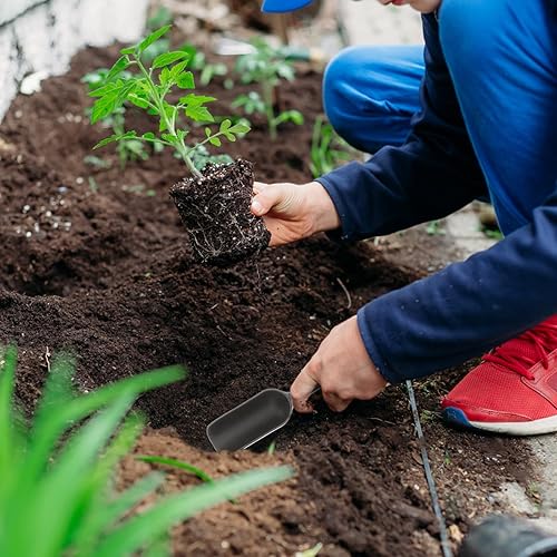 Miniatura 4 de GANAZONO Juego de 2 macetas transplantadoras, accesorios para el cuidado de las plantas, rastrillo de jardín, herramientas de plantación de flores,