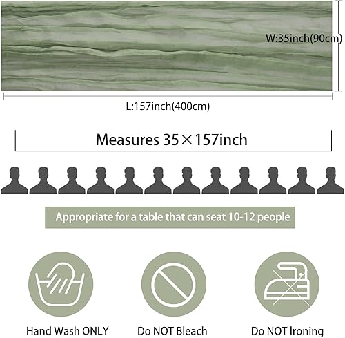 Miniatura 2 de Pack de 12 caminos de mesa de 13 pies de estopilla 35x157 pulgadas, camino de mesa de gasa bohemio, tela de queso, caminos de mesa largos rústicos