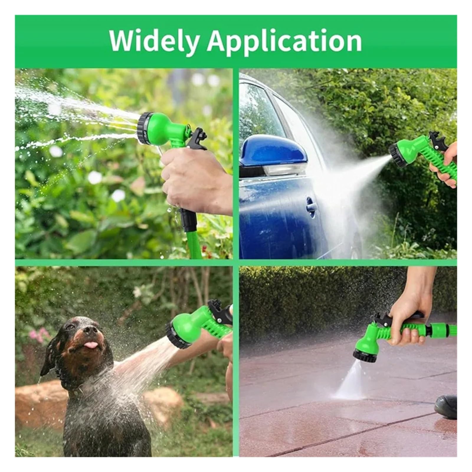 manguera de jardín, tubería de agua de manguera de Manguera mágica de alta presión for lavado de autos, pistola de agua multifuncional, manguera de agua for jardín doméstico y múltiples especificacion