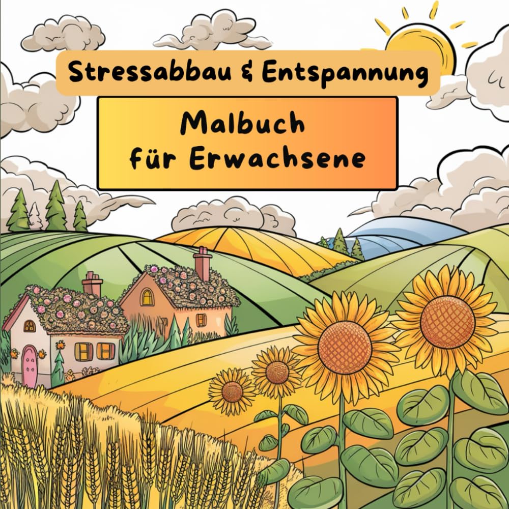 Stressabbau & Entspannung – Malbuch für Erwachsene | Beruhigende Ausmalmotive für Achtsamkeit, innere Ruhe & kreative Erholung: Kunstvolle ... kreative Auszeiten & mentale Entspannung