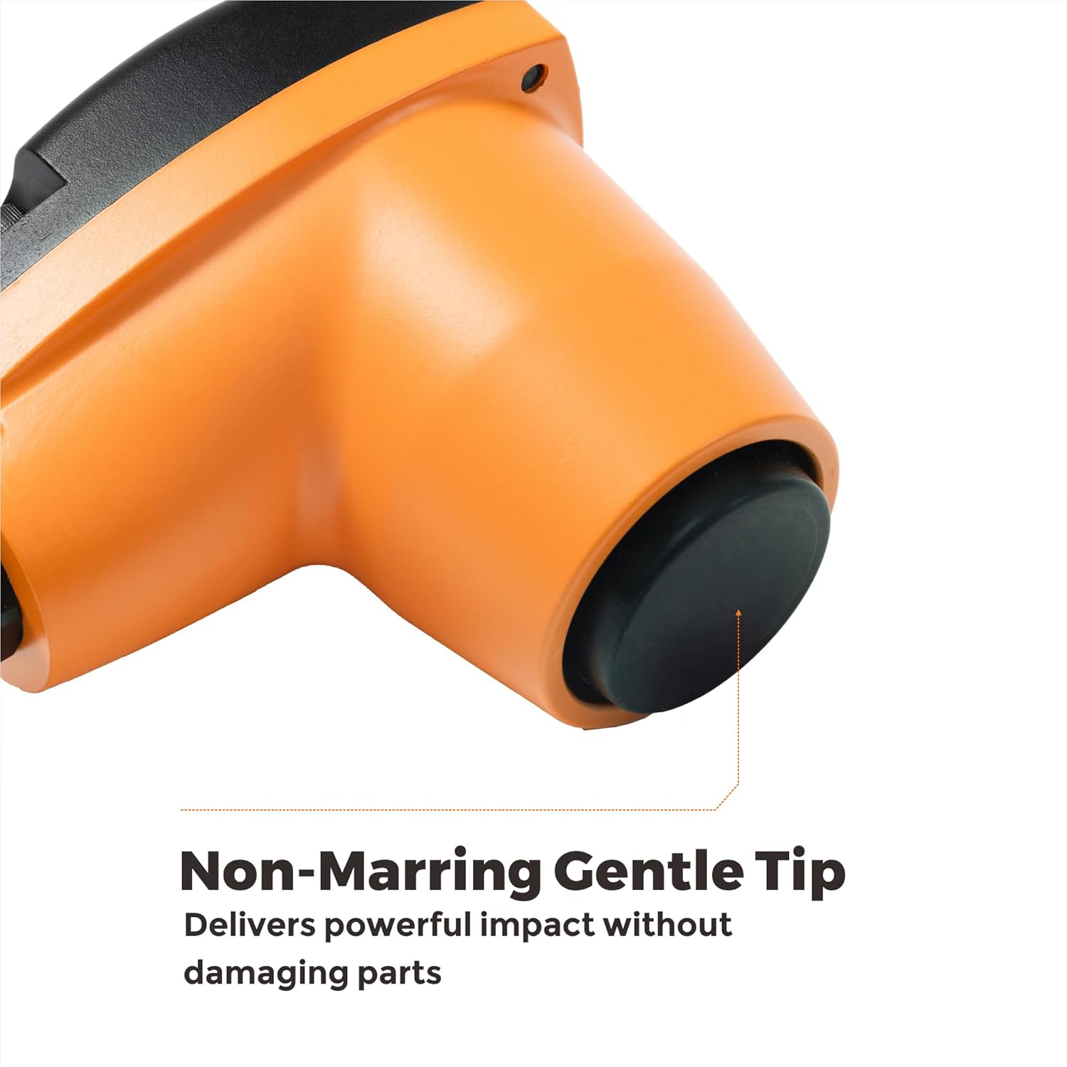 Pneumatic Palm Hammer, 1000 BPM Automatic Air Impact Tool with Non-Marring Tip, Easy One-Hand Grip for Wood Edge Banding, Metal Part Removal, Tire Patch Leather Work