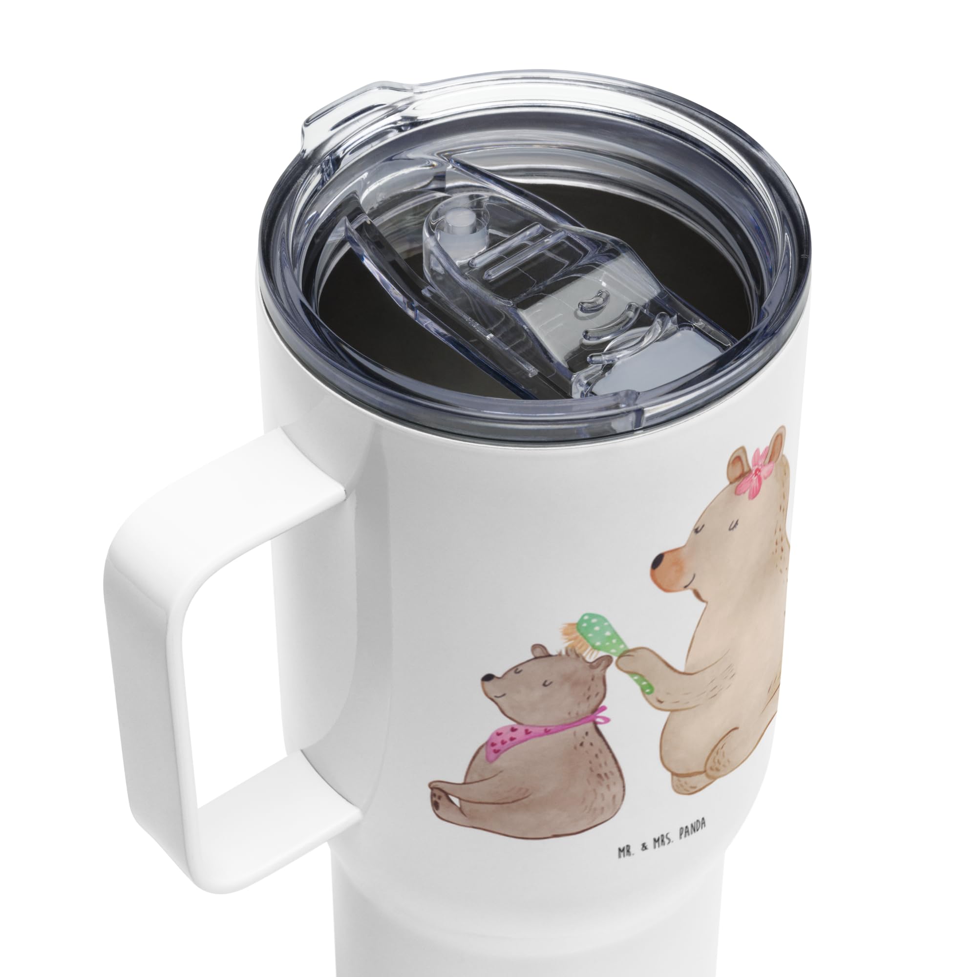 Mr. & Mrs. Panda Kaffee-to-go-Becher Bär Kind - Geschenk, Muttertag, Mehrwegbecher, Danke Mama, Großer Thermobecher, thermosbecher, Kaffee-Thermobecher, Tochter, Familie, Bären