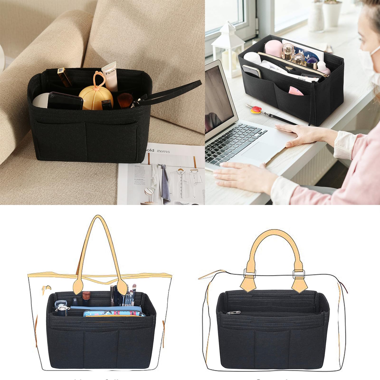 Amazon.co.jp: ロンシャン バッグインバッグ フリーアドレス