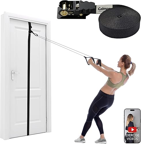 Caiman - Correas de anclaje movibles para puerta y pared con puntos de anclaje ajustables para bandas de resistencia, accesorio de entrenamiento