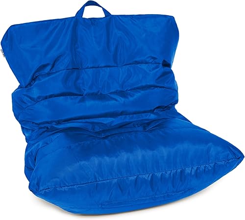 Miniatura 118 de Big Joe Roma - Puf para niños, sherpa de avena y rosa del desierto, gamuza vegana, 2 pies, ligero, recargable, asiento para niños Avena/Rosa del