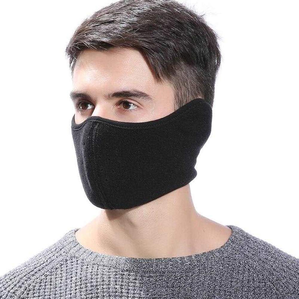 Mens Winter Warm Windproof Mask - Thick Dustproof Breathable Mouth Cover