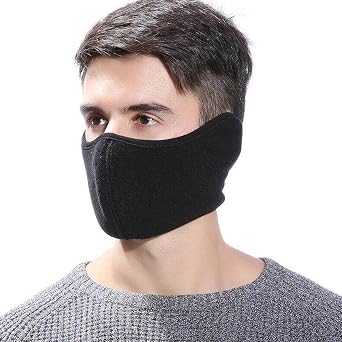 Mens Winter Warm Windproof Mask - Thick Dustproof Breathable Mouth Cover