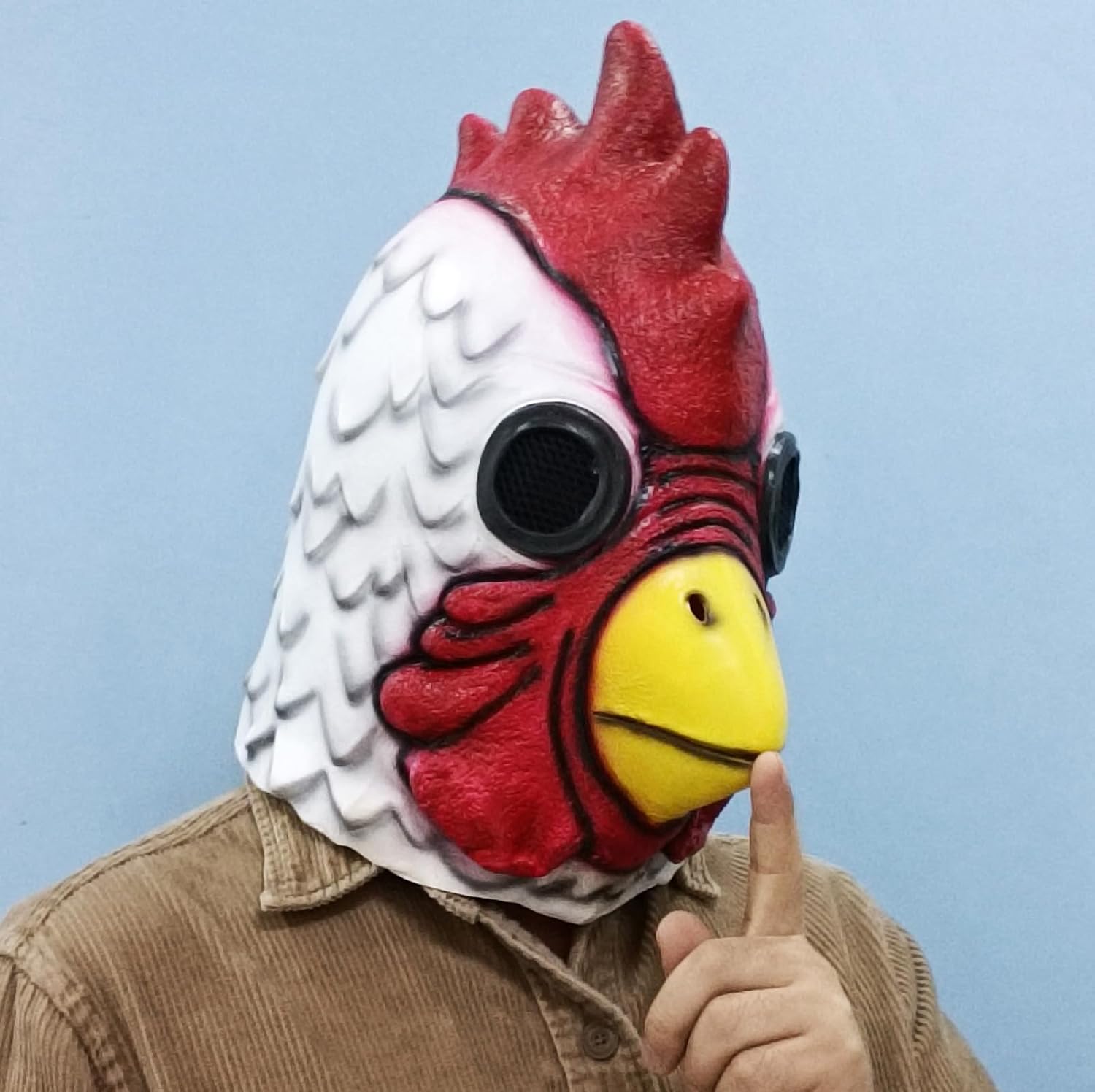 Chicken Rooster Head Costume Mask Adult Halloween Masquerade Party