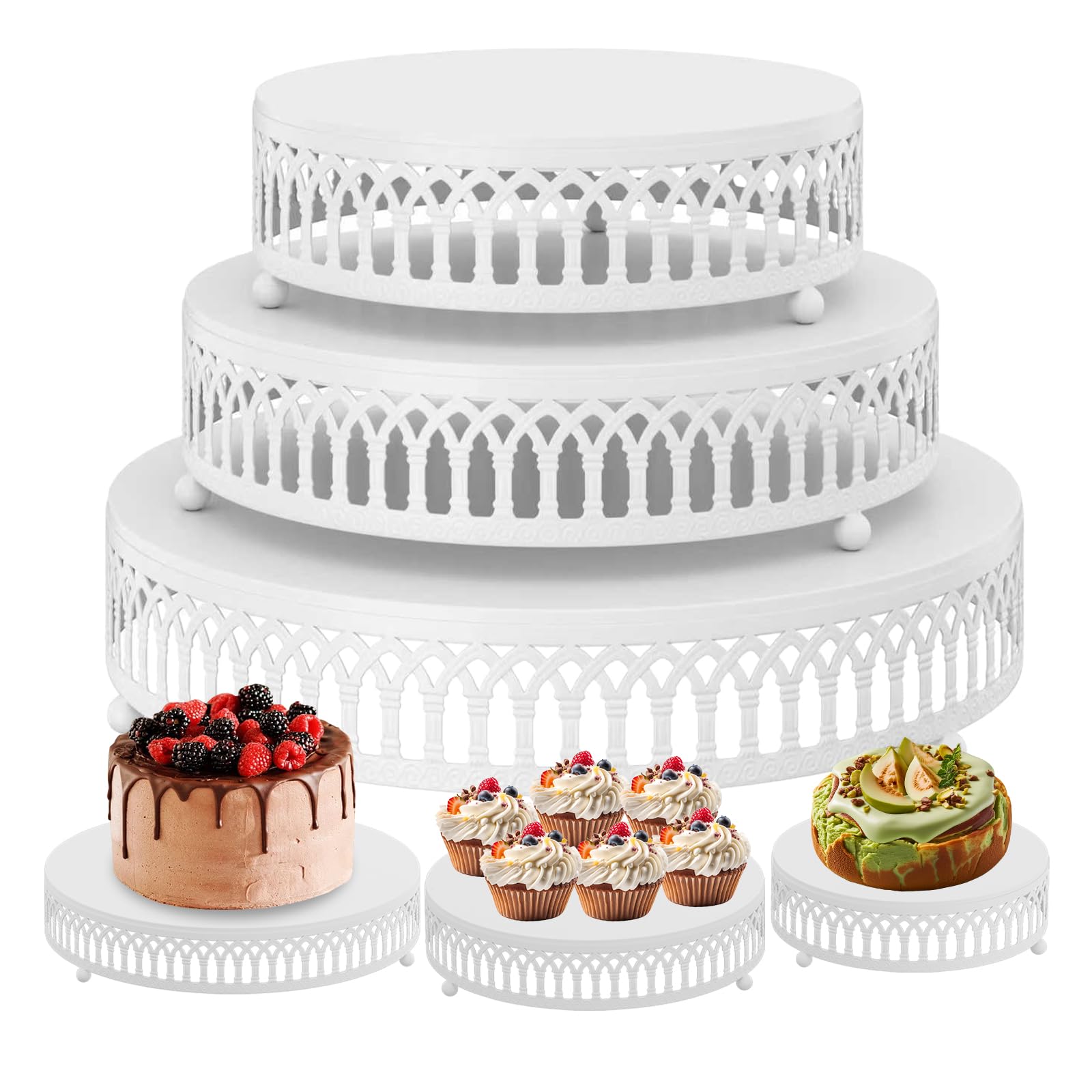 Présentoir à gâteaux stable en métal pour sublimer vos buffets maison