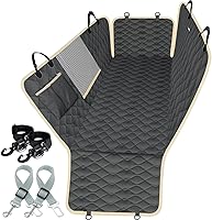 Vista 14 de Lassie Fundas para Asientos de Camión y Coche, Manta para Perros Impermeable con 2 Cinturones de Seguridad y Bolsas de Almacenamiento, Protectores