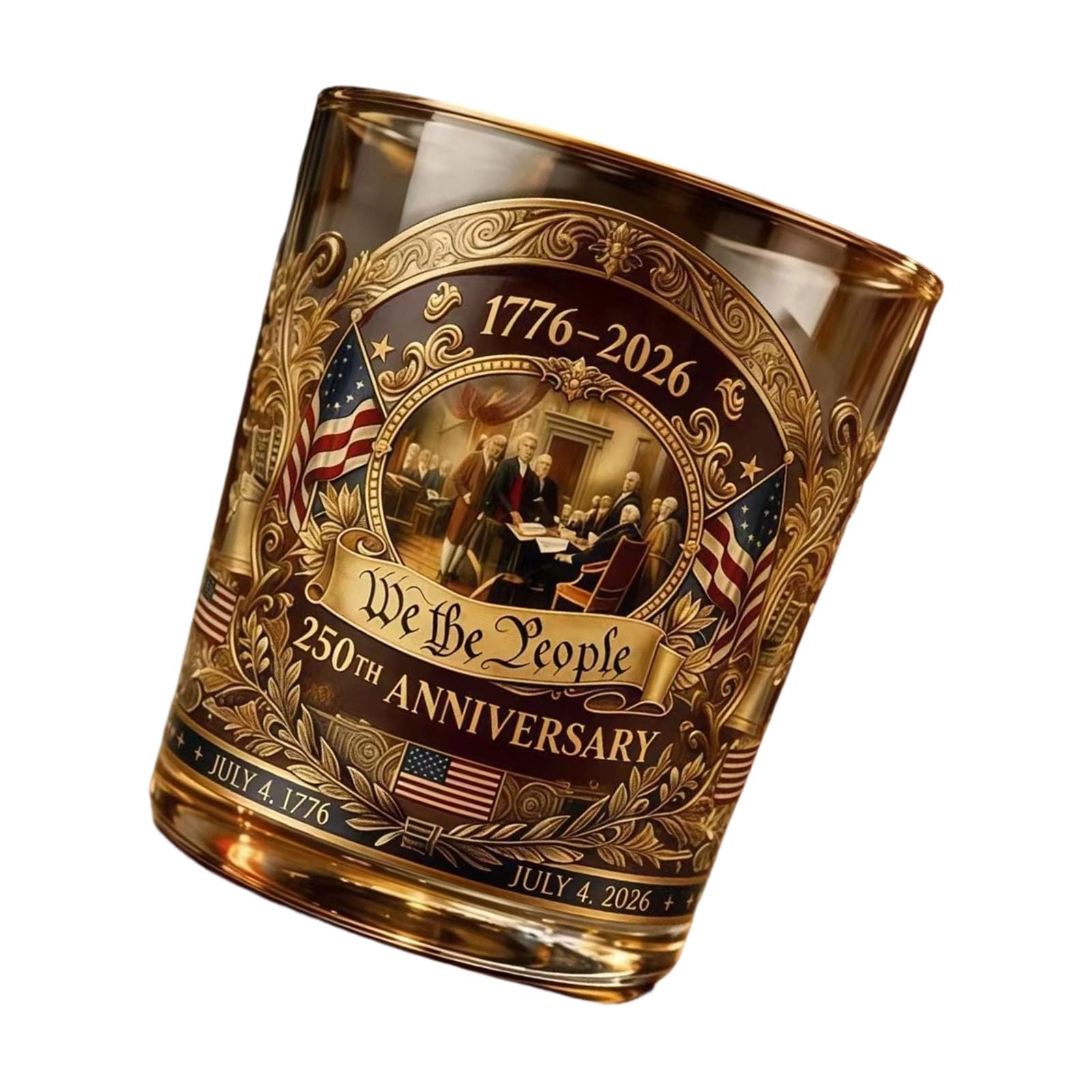 Btgghytr 250Th Anniversary High Borosilicate Glass Whiskeys Cup Commemorative 300Ml Drinkware for Beverages Cocktails Irish Glass