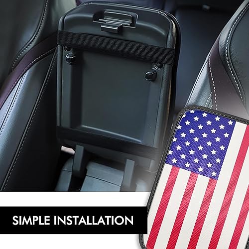 Miniatura 6 de 1 almohadilla para reposabrazos de consola central de automóvil, protector de caja de asiento de reposabrazos de automóvil de piel sintética, para