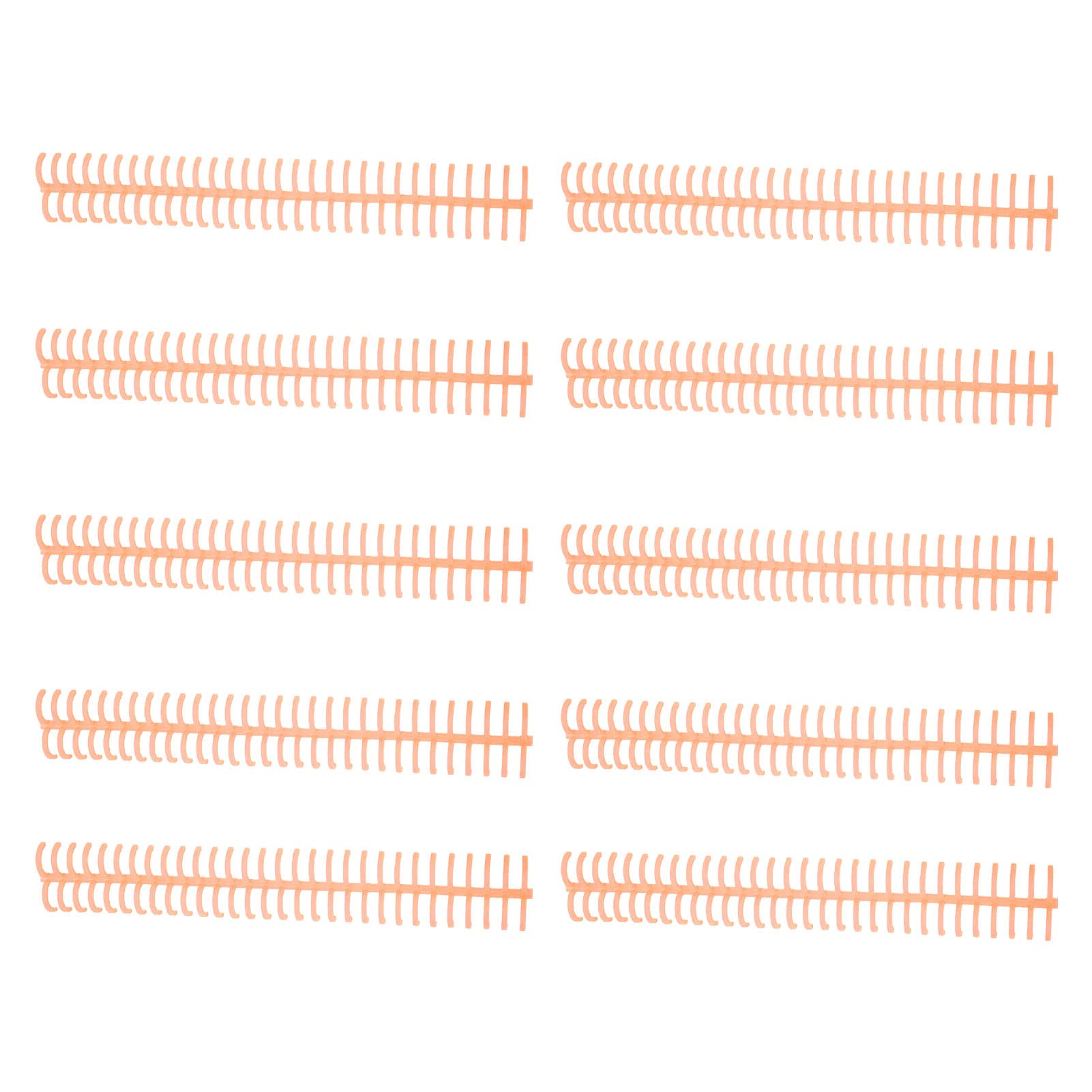 Set di Pettini per Rilegatura in Plastica con Spirale a Spirale, Confezione da 10, 16 Mm, 30 Fori, capacità 130 Fogli, per Ufficio, Aula, Libreria, Appunti, Rapporti e Organizzazione di