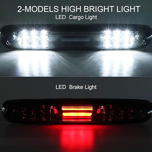 Miniatura 2 de Tresound (Tercera luz de freno LED para 1999-2007 Chevy Silverado GMC Sierra 1500 2500 3500 HD Classic, lámpara de carga trasera de montaje alto