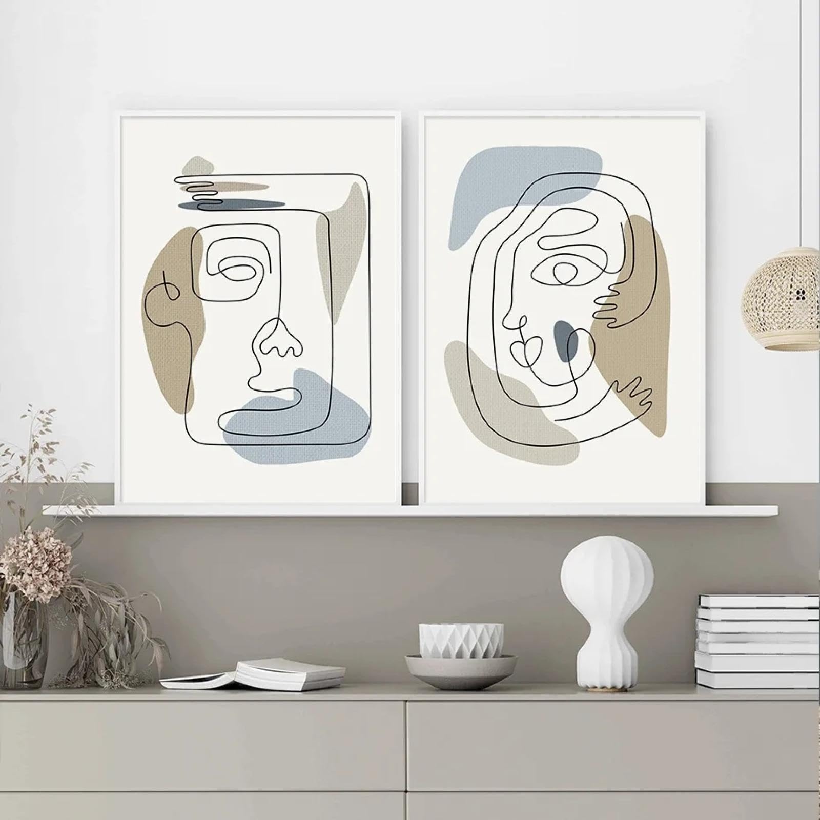 Affiches murales Boho KemneT 50x70 cm minimalistes pour salon - 8