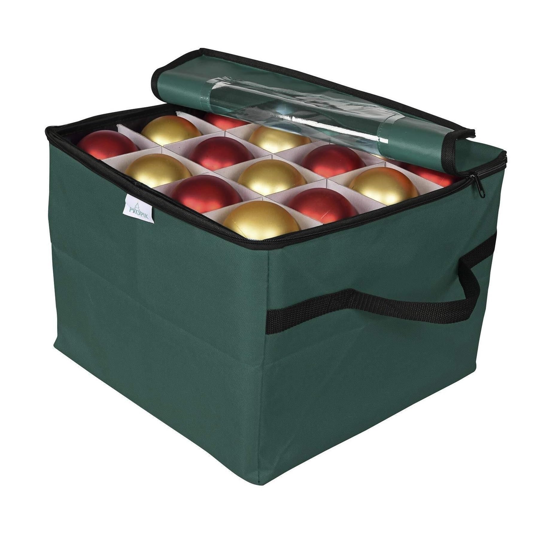 Weihnachtsdeko Aufbewahrung Die Aufbewahrungsbox for Weihnachtsdekorationen Bietet Platz for 48 Weihnachtskugeln for Organisieren Von Dekorationen Tasche für Weihnachtsbaum(Grün)