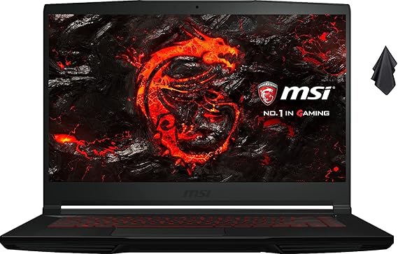 Newest MSI GF63 Premium Gaming Laptop, 15.6" FHD Thin-Bezel Display,10th Gen Intel Quad-Core i5-10300H, 16GB RAM, 1TB SSD, GeForce GTX 1650 4GB, Backlit Keyboard, Windows 10