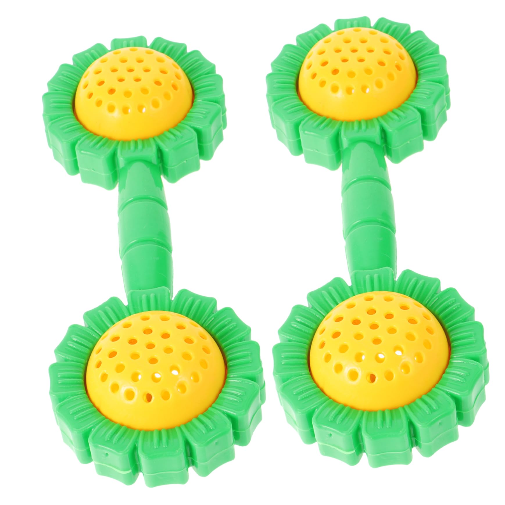 Kisangel 2pcs Barbell Dumbbells Lightweight Exercise Weights for Preschool Arm Coordination Kindergarten Play for Physical Activity Healthy Fun