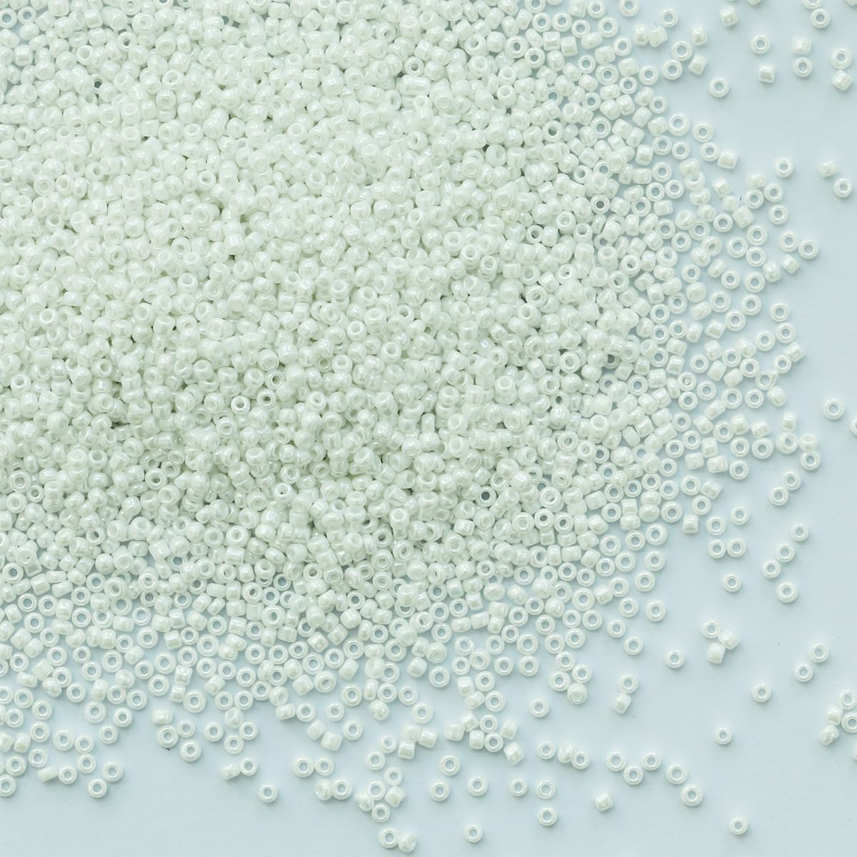Bulk 2mm White Pearl Seed Beads for Jewelry Making 110 Grams About 9800pcs,12/0 Glass Craft Beads for Making Earrings, Bracelets, Pendants, Waist Jewelry, DIY HandmadeWhite Pearl