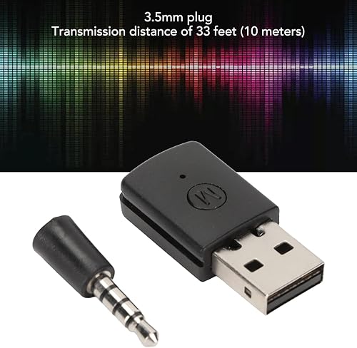 Miniatura 3 de Adaptador de dongle Bluetooth, para PS4 para PS5 Mini USB adaptador de auriculares, adaptador de receptor de transmisor Bluetooth inalámbrico con