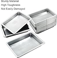 Vista 5 de Hitefu 40 mini platos de salsa de soja, platos de plástico para salsa de inmersión, plato rectangular de inmersión para sushi, platos desechables