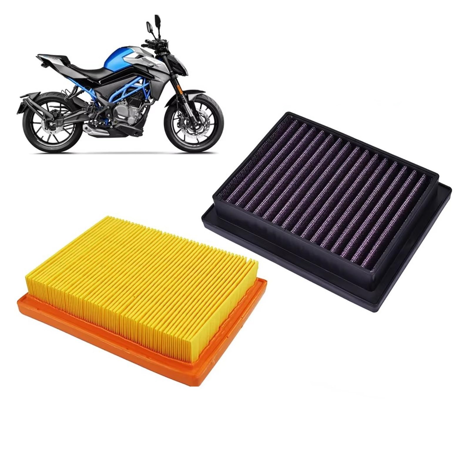 Filtro Aspirazione Aria Moto Per CFMOTO Per 250NK | Per l'elemento di aspirazione 250cc del filtro dell'aria del motore di ricambio per moto 250SR(High Flow)