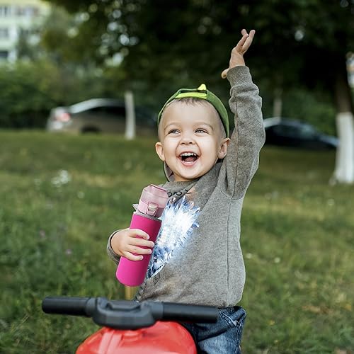 Miniatura 9 de Botella de agua con cápsulas de sabor, sin BPA, botella de agua de aire, Tritan, botella de agua de 22.0 fl oz, botella de agua deportiva (negro)