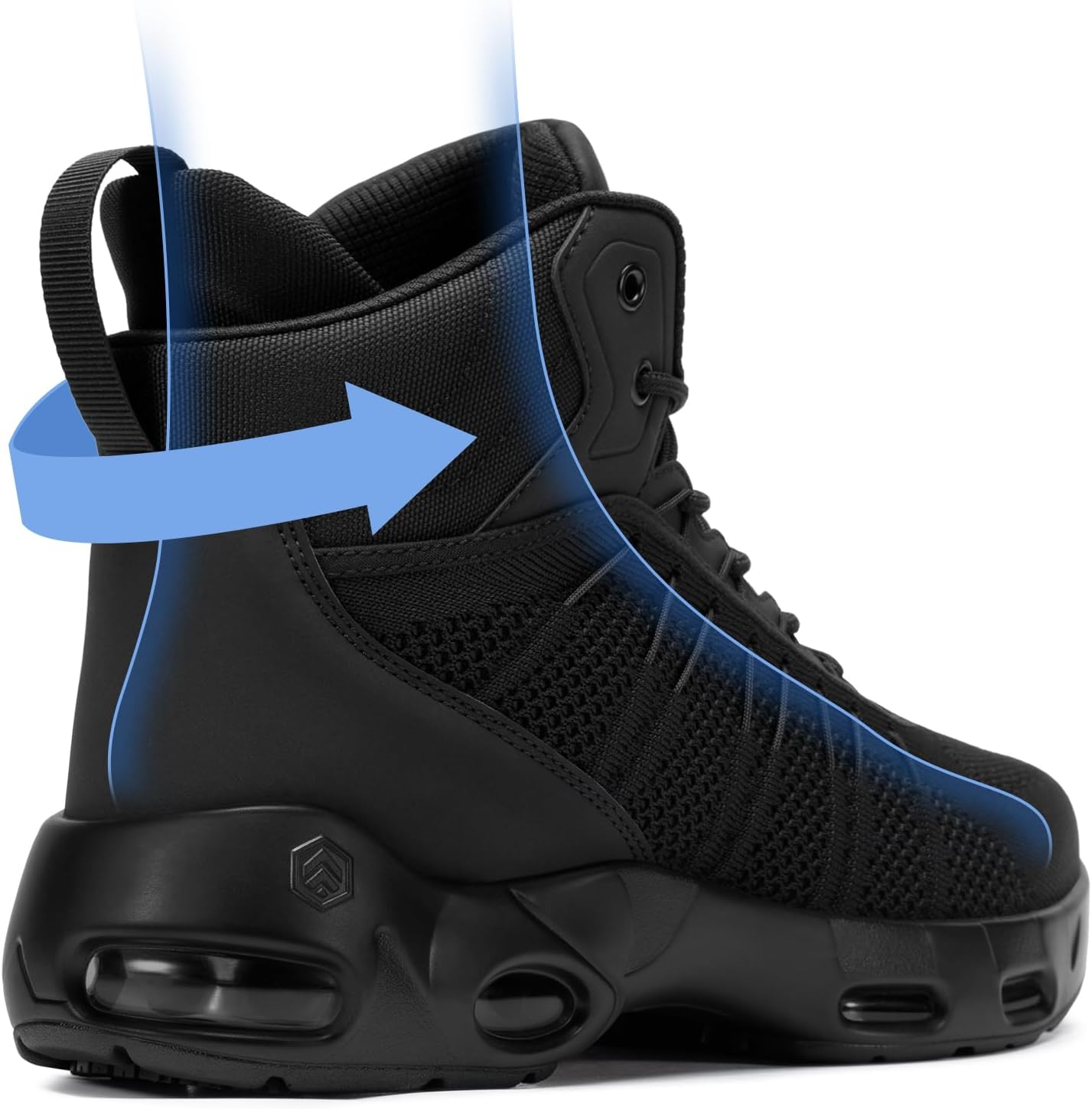 LARNMERN Mens Work Boots for Men Non Slip Chef Walking Shoes Slip Resistant Botas Botines Para Hombre Hiking Ankle Mesh Food Service Footwear - Image 4