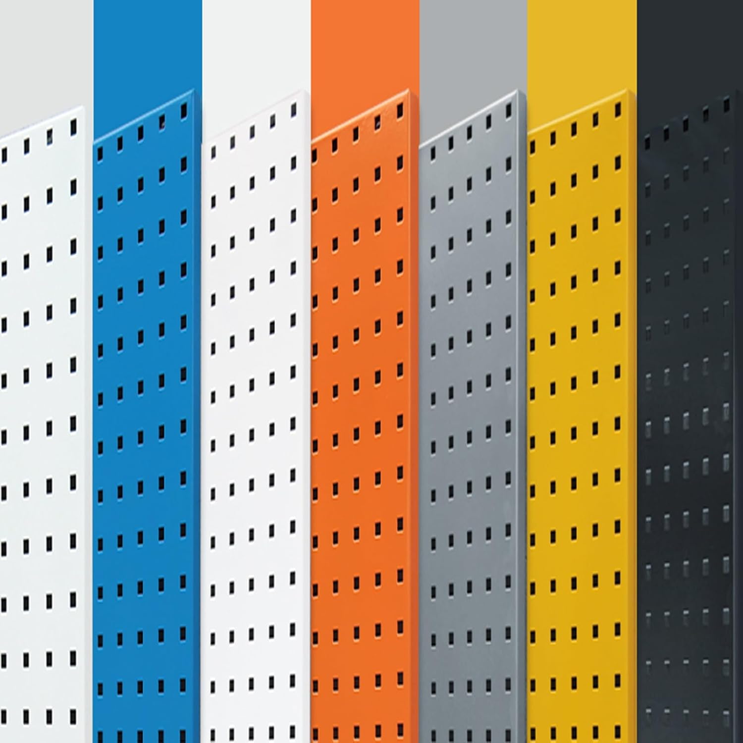 Pegboard Wall Mount Display Panel, Pegboard Shelves, Craft Room Garage Kitchen Bathroom Office Retail Pegboard Wall Organizer, Jewelry Tools Accessories Wall Shelving(Black,