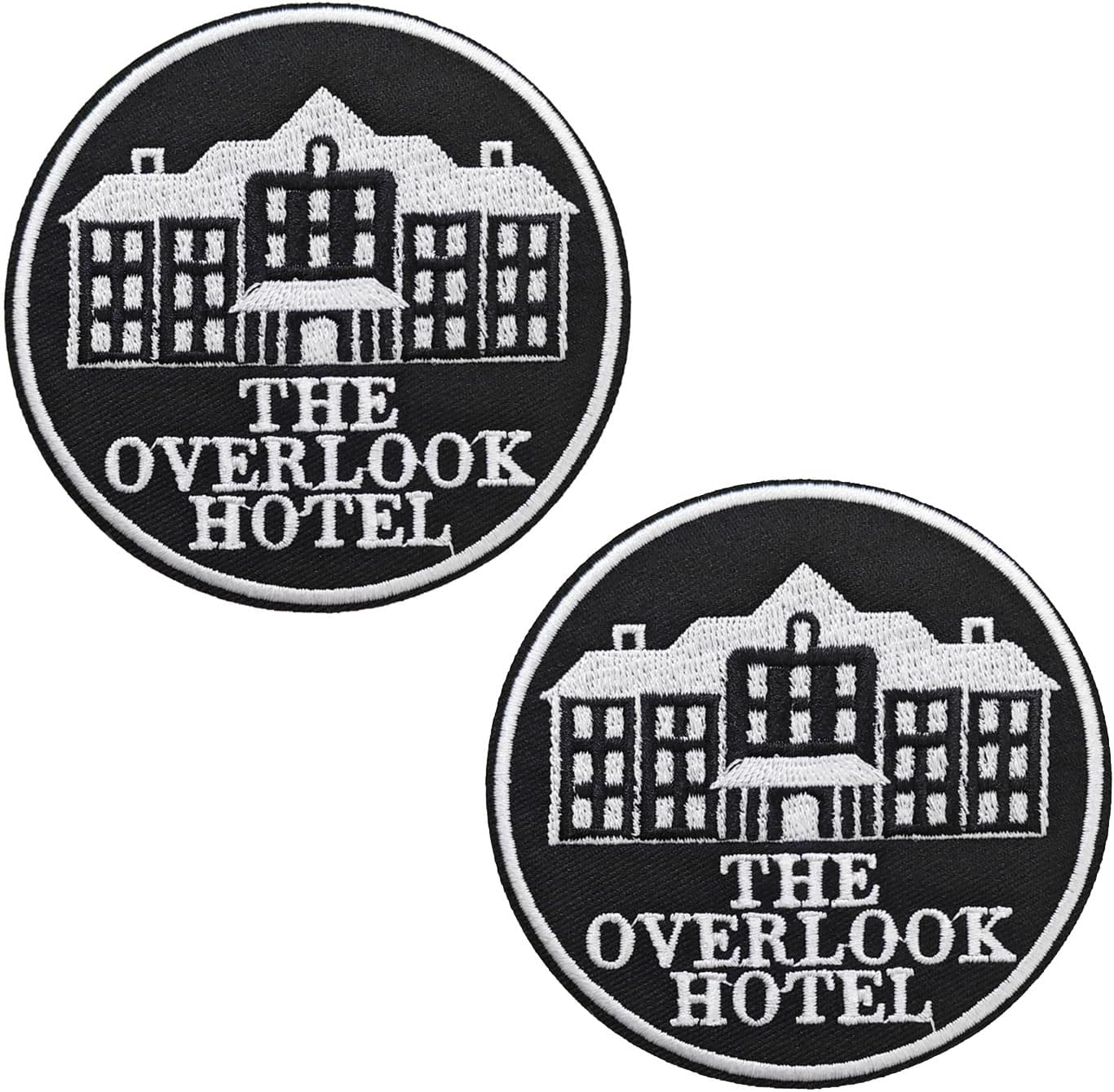 KLORIZ 2 PCS The Overlook Hotel Applique Iron On Patch Horror Movie Shining Accessories for Jackets Backpacks Jeans Halloween